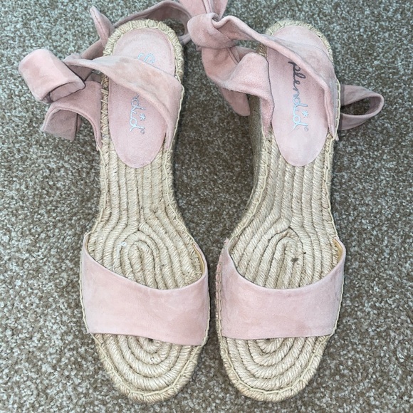 Splendid pink espadrille wedges - Picture 3 of 5